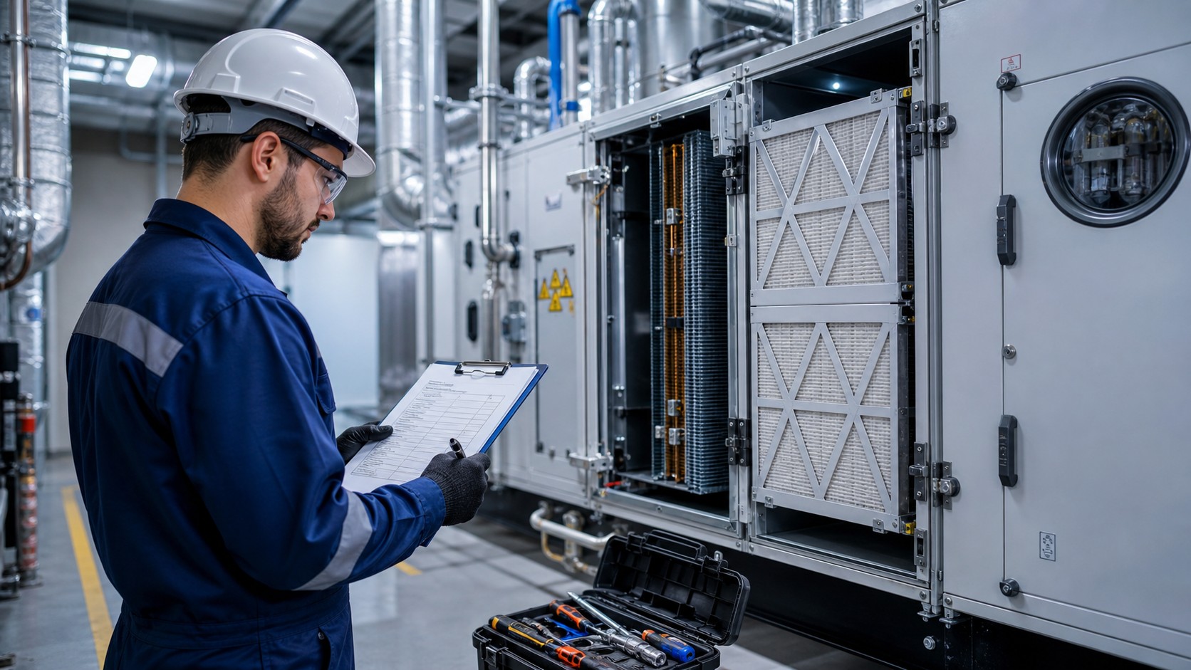 HVAC maintenance work