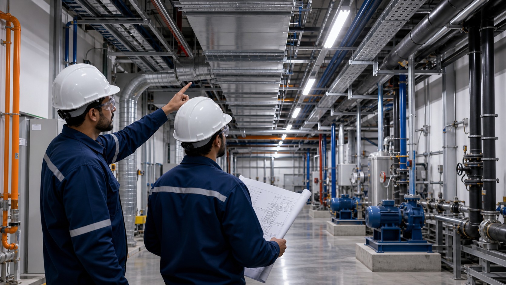 Industrial MEP and HVAC service area
